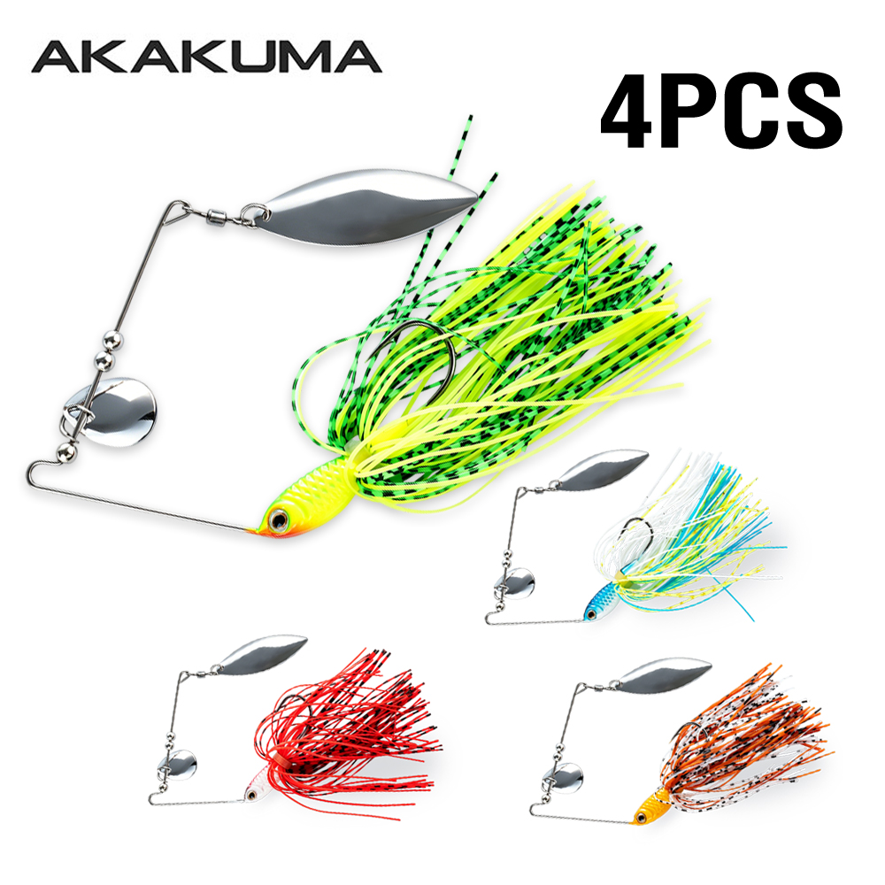 Fishing Lure Blade Bait - 4 stuks 18g Spinnerbait Vislokdoos met