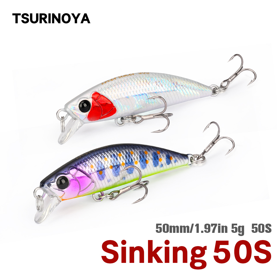 Fishing Lure Jerkbait - TSURINOYA 50S NIEUWE KLEUR 5 cm