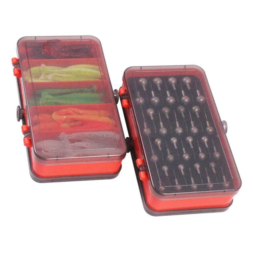 Fishing Lure Soft Plastic - Draagbare Dubbelzijdig Split Aas Doos Crank