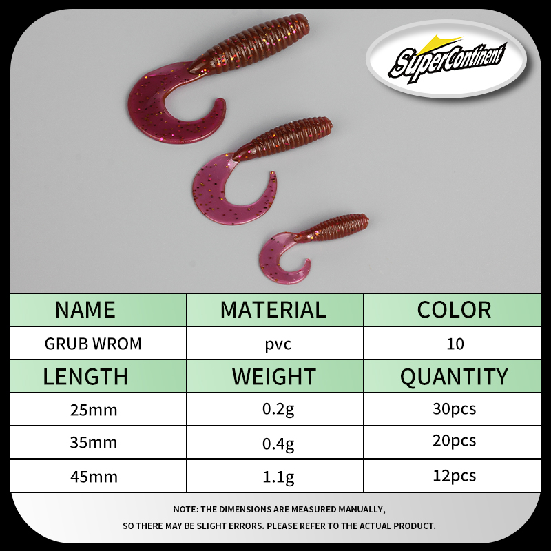 Supercontinent Zacht Aas boos  - Fishing Lure Soft Plastic recensie en prijs