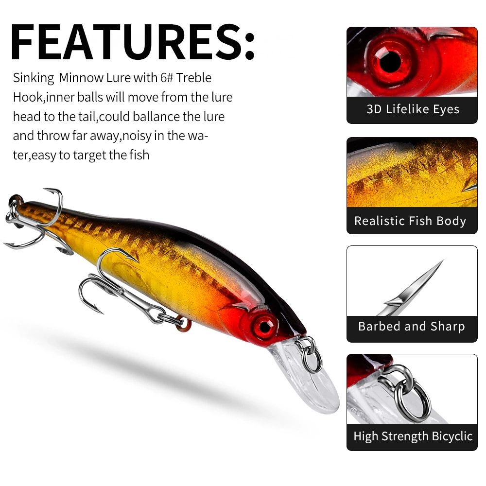5 Kleuren Inktvis Zee Minnow V - Fishing Lure Jerkbait recensie en prijs