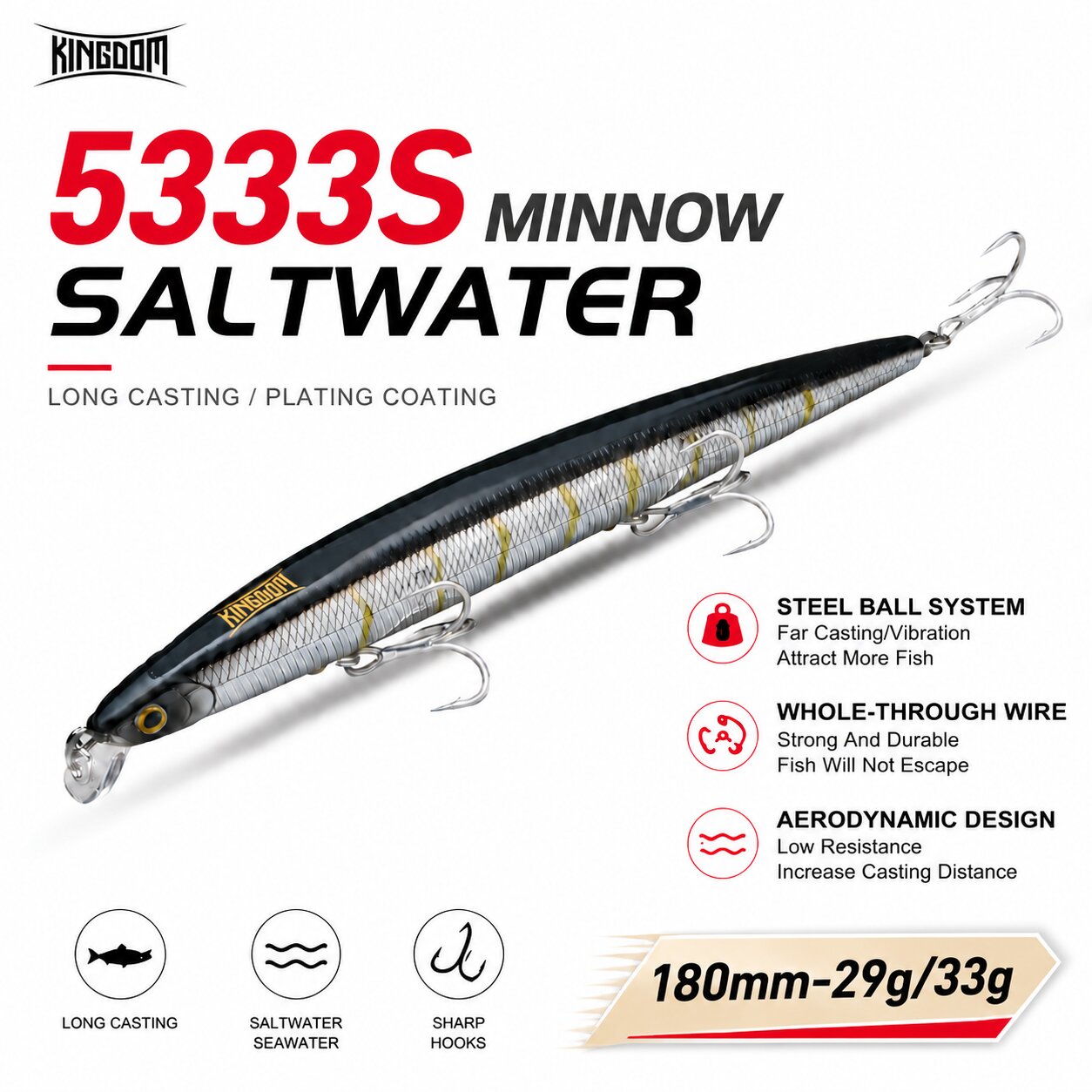 Kingdom Isca Kunstvis 180mm 29 - Fishing Lure Swimbait recensie en prijs