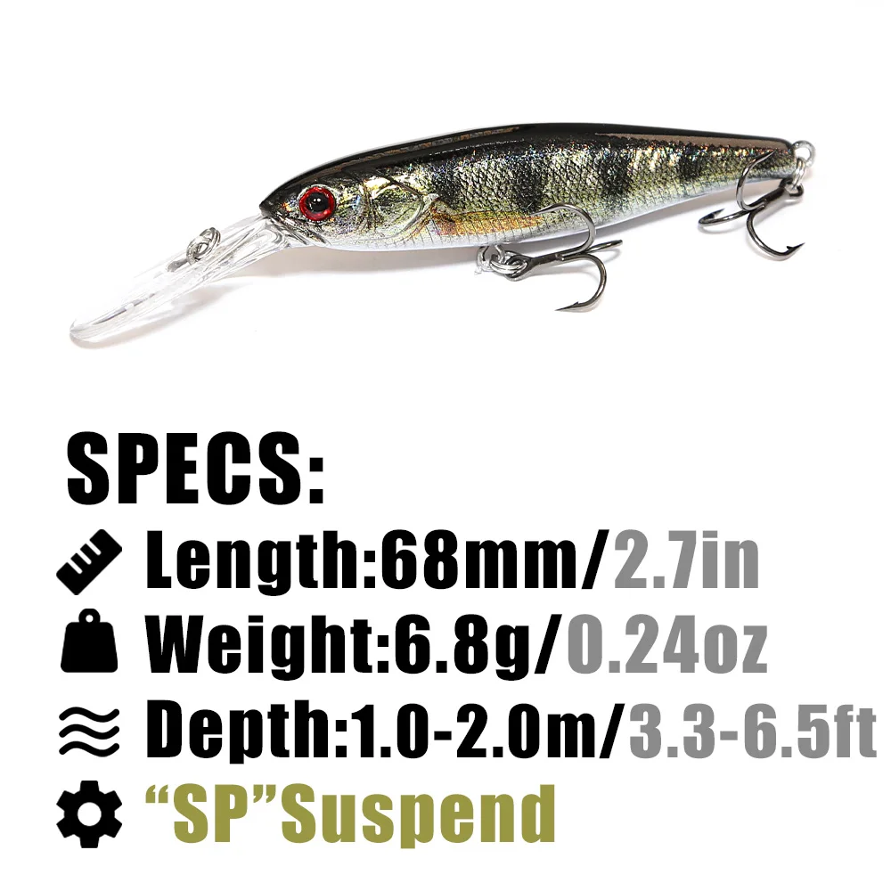 B&U 68mm 3D Printing Shad Opsc - Fishing Lure Jerkbait recensie en prijs