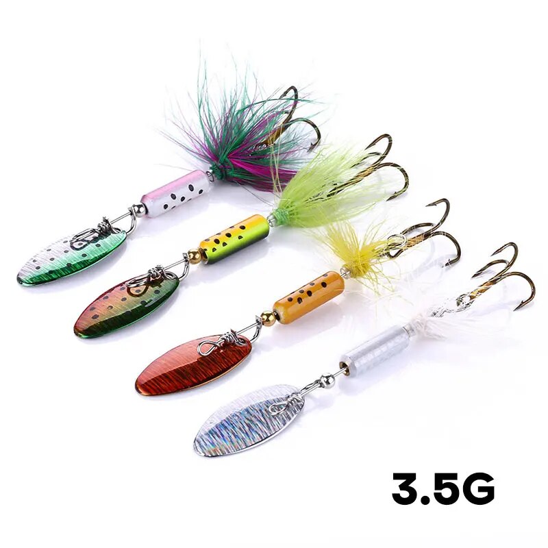 Metalen VIB Lokt 1PCS 3.5g Vee - Fishing Lure Spoon recensie en prijs