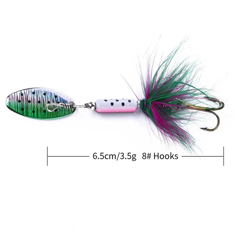 Metalen VIB Lokt 1PCS 3.5g Vee - Fishing Lure Spoon recensie en prijs