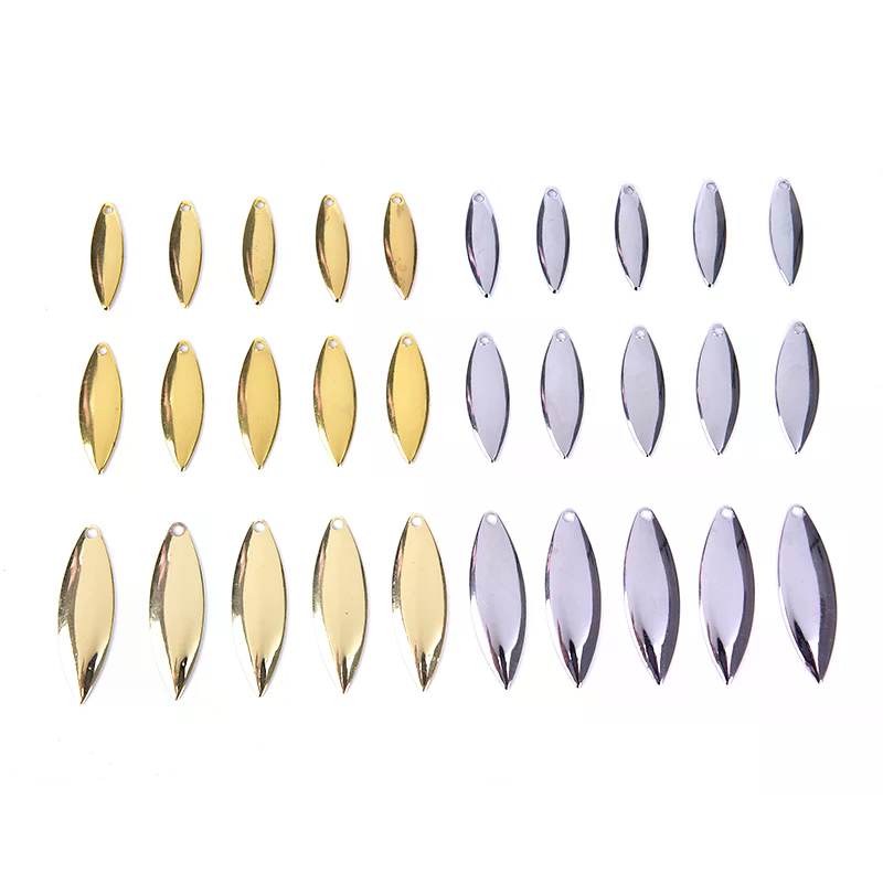 50 stuks Wilgenblad Spinnerbla - Fishing Lure Blade Bait recensie en prijs