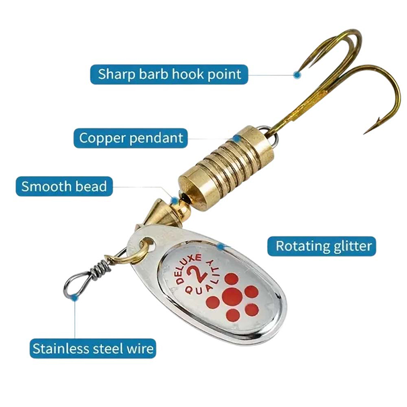 JSFUN 10-delige spinner kunsta - Fishing Lure Blade Bait recensie en prijs