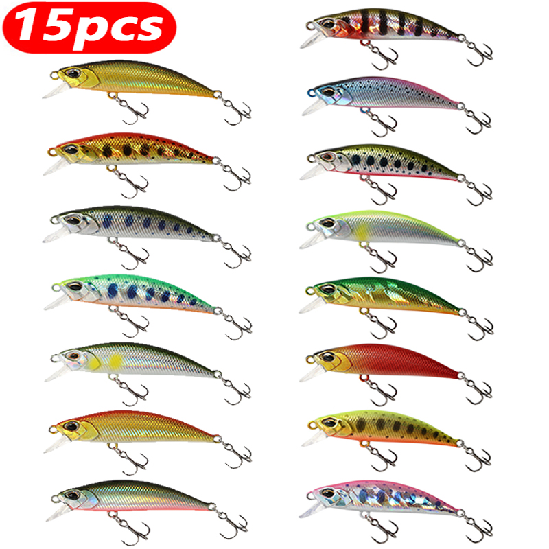 15 Stuks Sinking Minnow Vissen - Fishing Lure Jerkbait recensie en prijs
