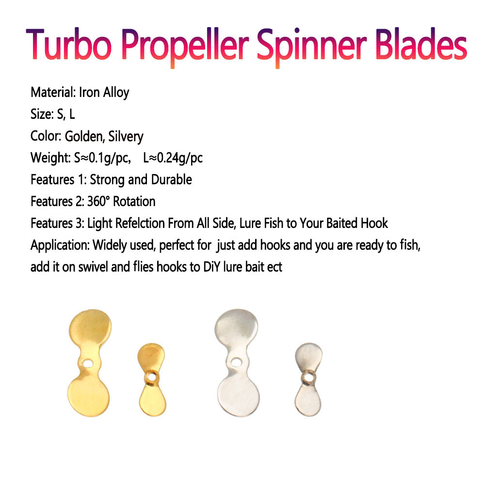 Bimoo 20pcs S L Turbo Propelle - Fishing Lure Blade Bait recensie en prijs