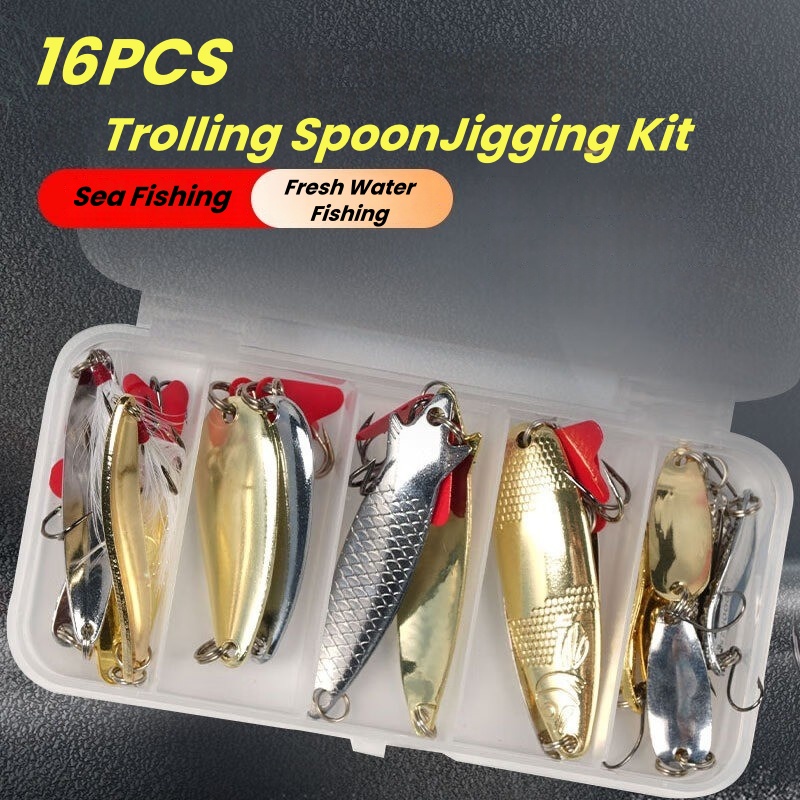 Vislokset 16-delige set trolle - Fishing Lure Swimbait recensie en prijs