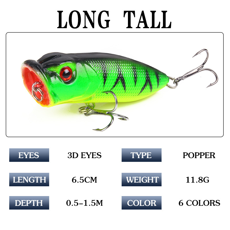 6 stks 6 kleuren (opp zak)/5 s - Fishing Lure Soft Plastic recensie en prijs