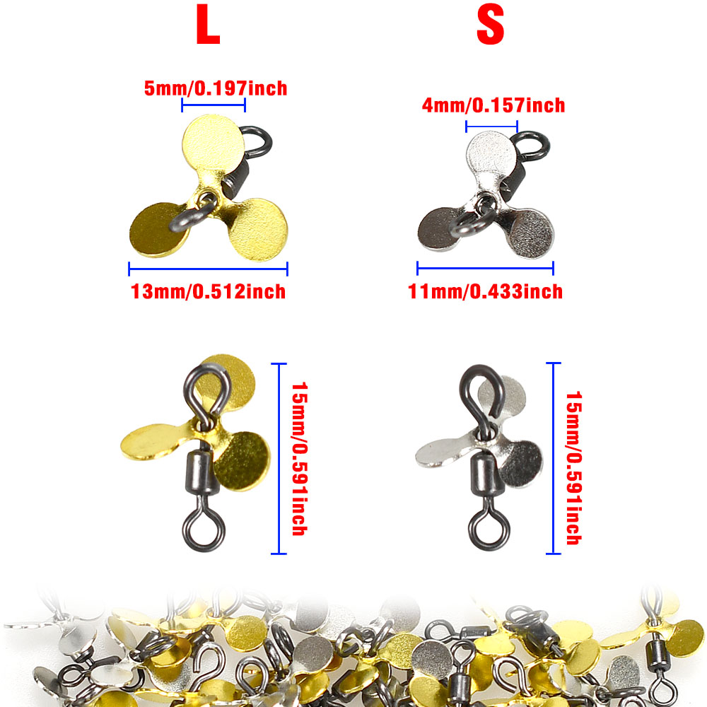 20 stuks spiraalblad vispropel - Fishing Lure Blade Bait recensie en prijs