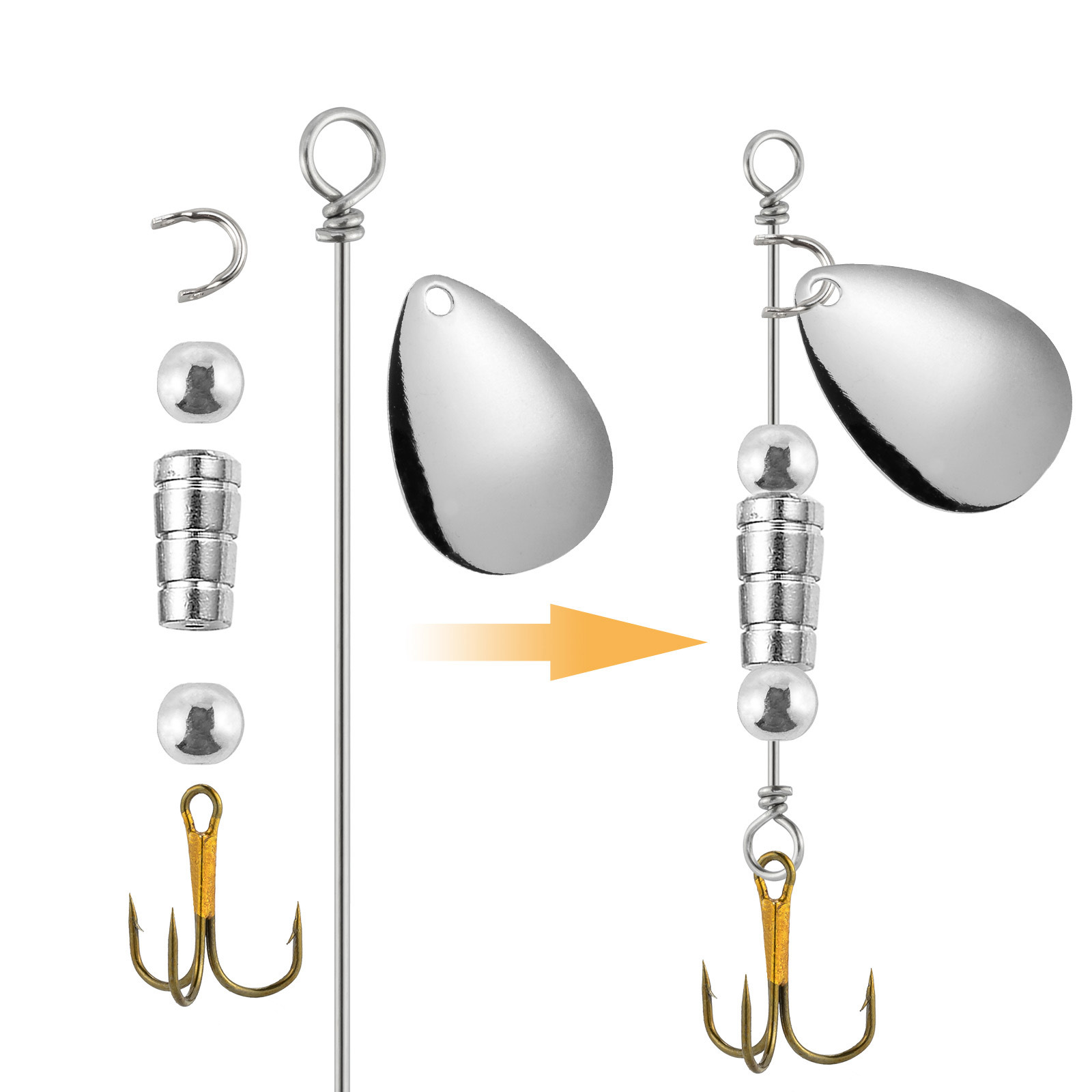 90 stuks spinnerbait-schacht d - Fishing Lure Spinnerbait recensie en prijs